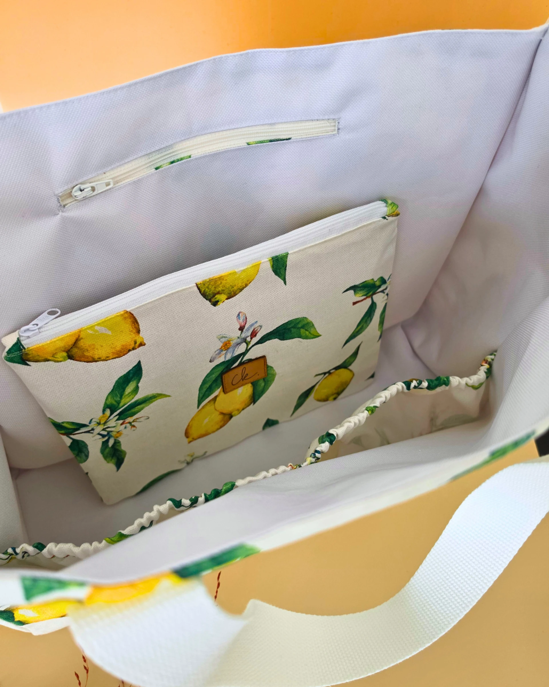 grande trousse plate brigid citron