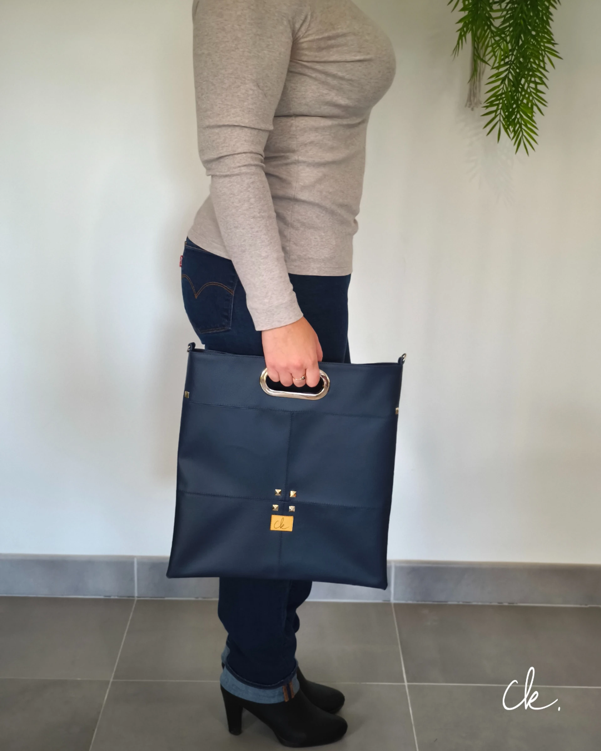 cabas plat Melusine Minuit